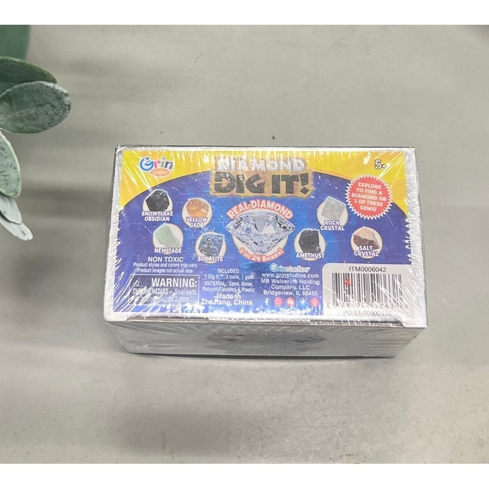 Diamond Dig It! Gem Collection Box Real Diamond In 1 Of 24 Boxes By Grin Studios